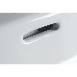 SERIES 1930 #047658 inbouwwastafel 580mm wit met kraangat met overloop