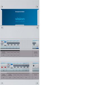 7-groepenverd HS 2xALS 40A+HACO 16A/30mA+kookgr.+beltrafo 1f