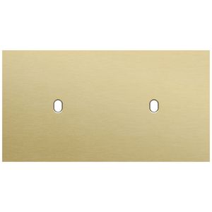 Tweevoudige afdekpl. horizontaal 71mm centerafstand twee enk