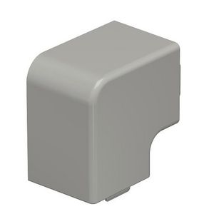 Deksel platte hoek 40x40mm polyvinylchlorid steengrijs VVE=4