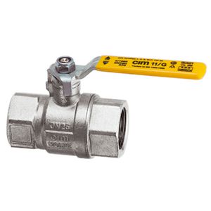 Gaskogelkraan CIM11G vernikkeld 4"bn. DVGW VVE=2