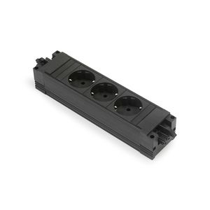 Step Base 3x 230V RA GST o.g. in/uit zwart