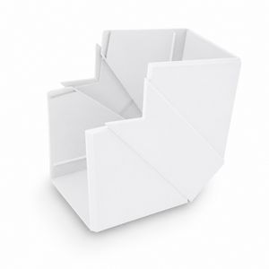 buitenhoek 60X60mm wit