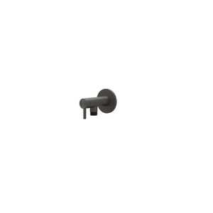 Hoekstopkraan 1/2" x 3/8" rvs geborsteld carbon black