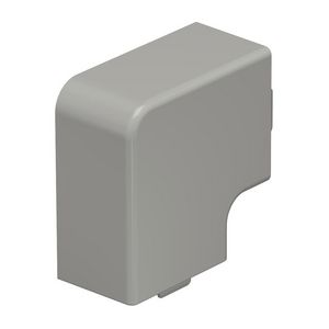 Deksel platte hoek 30x45mm polyvinylchlorid steengrijs VVE=4