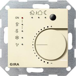 Thermostaat drukcontactinterface/F 4-voudig KNX System 55 creme wit