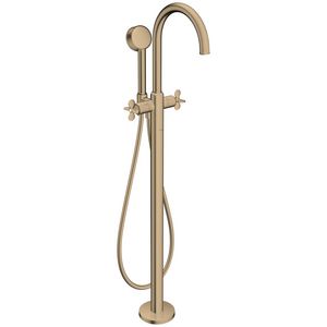 AXOR Archivio afbouwdeel 1-hendel badkraan vrijstaand met kruisgrepen Brushed Bronze