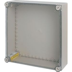 Kast Ci HxBxD=375x375x150mm deksel Ral7035 gladde zijden