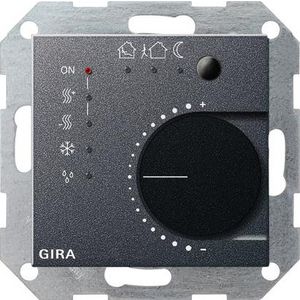 Thermostaat drukcontactinterface/F 4-voudig KNX System 55 antraciet