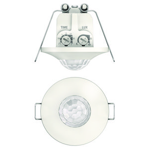 Aanwezigheidsmelder mini 1 kanaal Plafondinbouw spring 360° 8mtr.