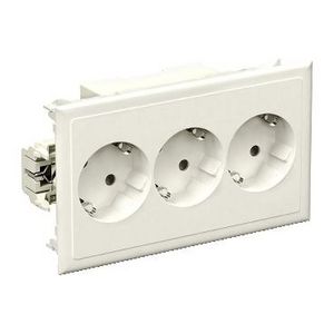 CYB-PS contactdoos 3-voudig Snelmontage 142mm -RAL1013