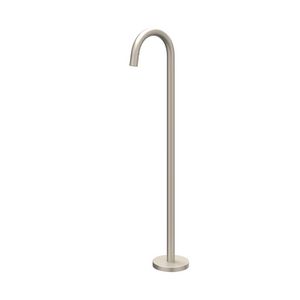 Baduitloop vrijstaand 1/2" geborsteld nickel