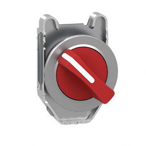 flush mounted red selector switch head 2-position stay put