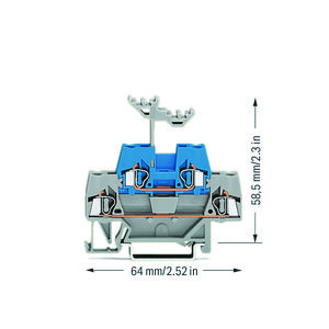 2-etageklem Rijg-/rijgklem rail 35x15+35x7,5 280-533 VVE=50