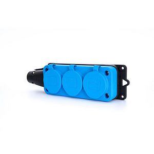 Contactdooscombinatie power Solidcontactd. 3-vdg rubber IP44