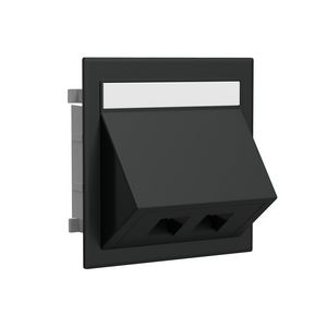 Data-aansluiting dubbel excl. RJ45-connector RAL9017 VVE=10