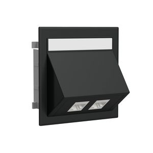 Data-aansluiting dubbel Keystone halogeenvrij RAL9017 VVE=10