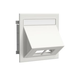 Data-aansluiting dubbel excl. RJ45-connector RAL9003 VVE=10