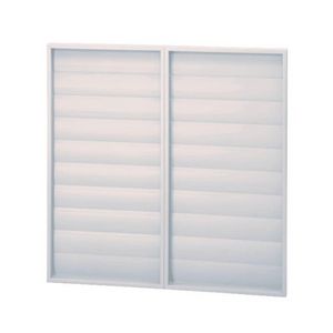 Jalouzieklep kunststof zelfsluitend 1040x1040mm PER-1000W lichtgrijs RAL7035