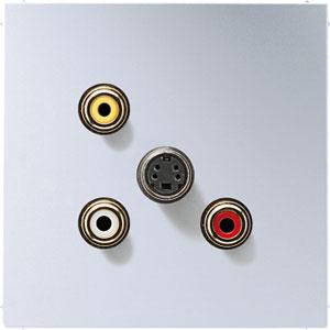 Afdekking aluminium voor Audio/(S)Video LS VVE=10