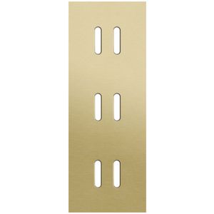 Drievoudige afdekpl. verticaal 71mm centerafstand drie tweev