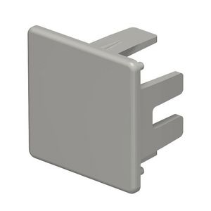 Eindstuk 30x30mm polyvinylchlorid steengrijs VVE=10