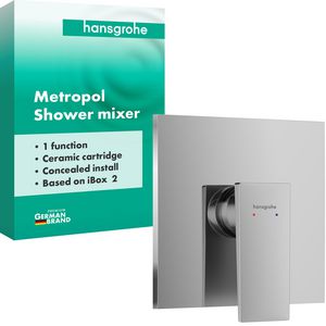 Metropol 1-hendel afbouwdeel inbouwdouchemengkraan voor 1 functie chroom