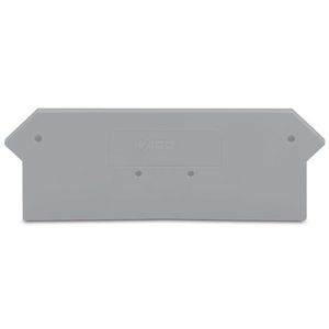 Afsluit-+tussenplaat 2mm grijs 279-316 VVE=25