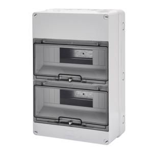 BEHUIZING MET UNIPOLAIRE KLEMMENBLOKKEN 9 H - 24M IP55