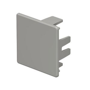 Eindstuk 40x40mm polyvinylchlorid steengrijs VVE=10