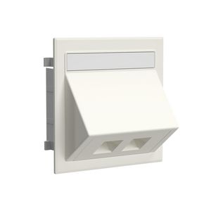 Data-aansluiting dubbel excl. RJ45-connector RAL9010 VVE=10