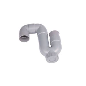 Lijmsifon / buissifon ABS 40mm universeel grijs