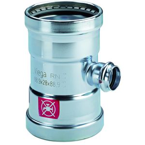 T-koppeling verlopend persaansluiting PRESTABO-XL 76,1x22x76,1mm 1118XL