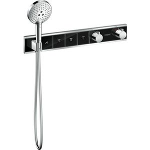 Afbouwdeel inbouwthermostaat RainSelect 4 functies 26l/min. zwart/chroom