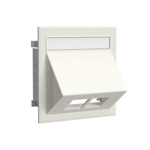 Data-aansluiting dubbel excl. RJ45-connector RAL9010 VVE=10