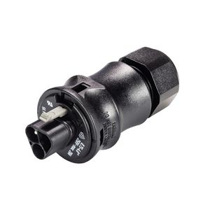 Connector RST2013C male krimp 3-polig 250v 20a zwart VVE=100