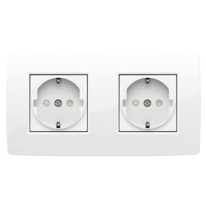 2voudig HOR stopcontact voll.apparaat br.white VVE=5