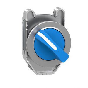 flush mounted blue selector switch head 2-position stay put