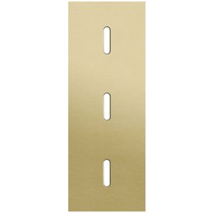 Drievoudige afdekpl. verticaal 71mm centerafstand drie enkel