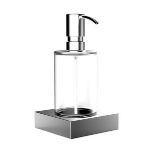 Liaison zeepdispenser chroom helder kristalglas