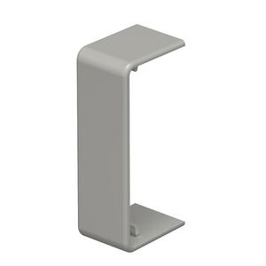 Naadafdekking 15x40mm polyvinylchlorid steengrijs VVE=10