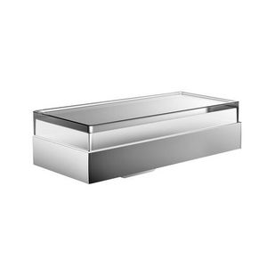Liaison zeepdispenser/planchet chroom /gematt.glas m.bed.hendel