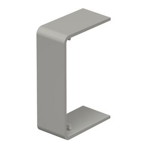 Naadafdekking 25x40mm polyvinylchlorid steengrijs VVE=10