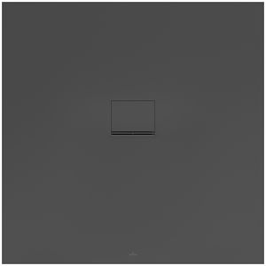 Douchebak Squaro Superfl. 1200x1200mm Quaryl met afvoerkap antrac.
