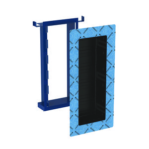 Duofix element voor opberg box in nis met schappen