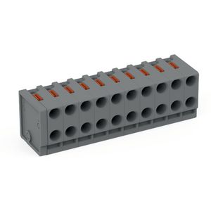 2-draads FE steker Drukknop PUSH WIRE grijs 252-310 VVE=50