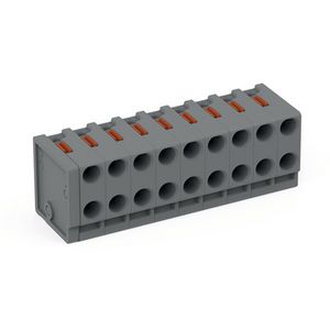2-draads FE steker Drukknop PUSH WIRE grijs 252-309 VVE=50