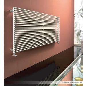Buisradiator Giada 311x1000x56 horizontaal RVS satin 346W