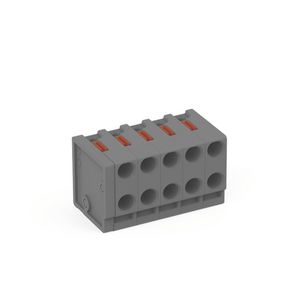 2-draads FE steker Drukknop PUSH WIRE grijs 252-305 VVE=100