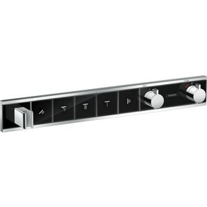 Afbouwdeel inbouwthermostaat RainSelect 5 functies 26l/min. zwart/chroom